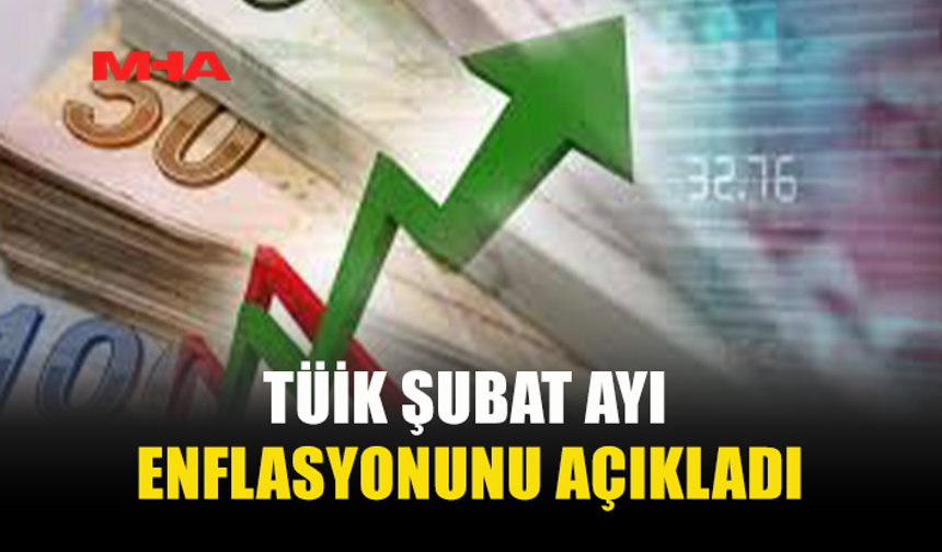 TÜRKİYE İSTATİSTİK KURUMU ŞUBAT ENFLASYONUNU AÇIKLADI