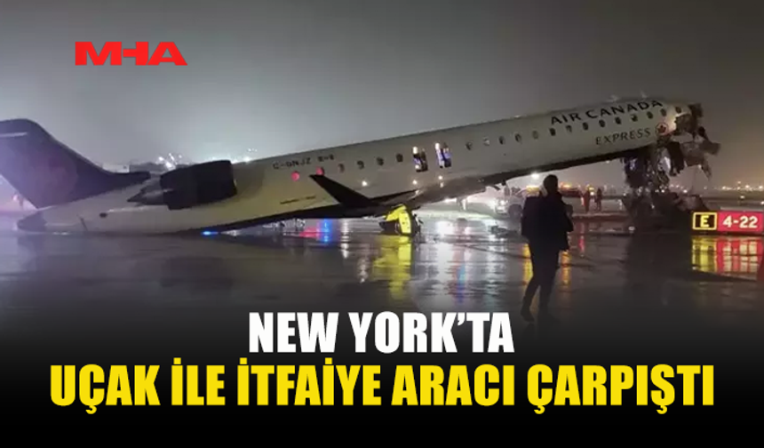 NEW YORK’TA UÇAK İLE İTFAİYE ARACI ÇARPIŞTI: ÖLÜ VE YARALILAR VAR
