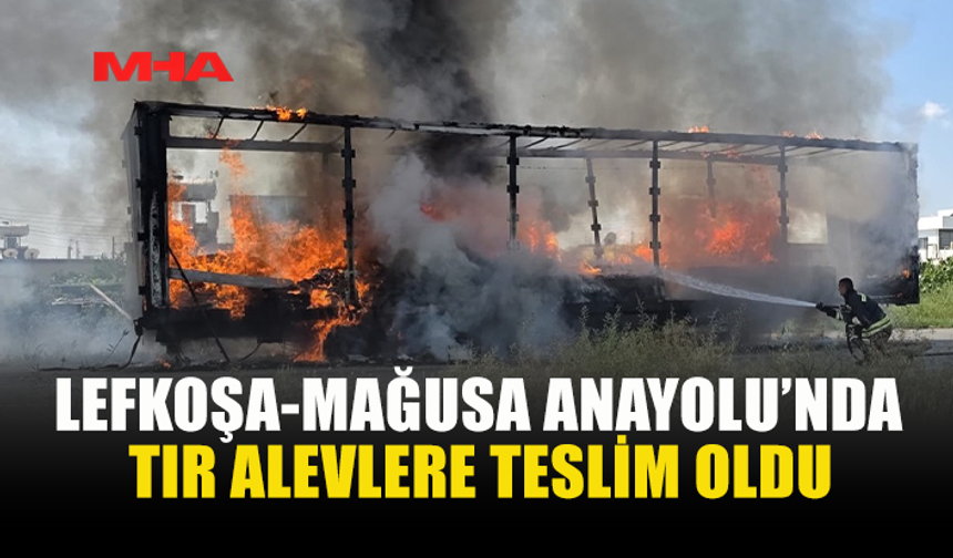 TIR KÜLE DÖNDÜ! BU YOLU KULLANACAKLAR OLANLAR DİKKAT!