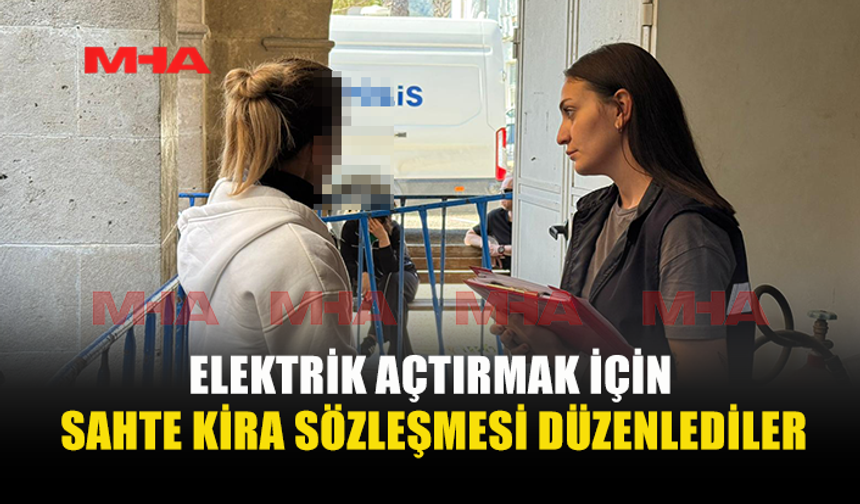 GİRNE’DE ELEKTRİK AÇTIRMAK İÇİN RESMİ BELGEYİ SAHTELEDİLER