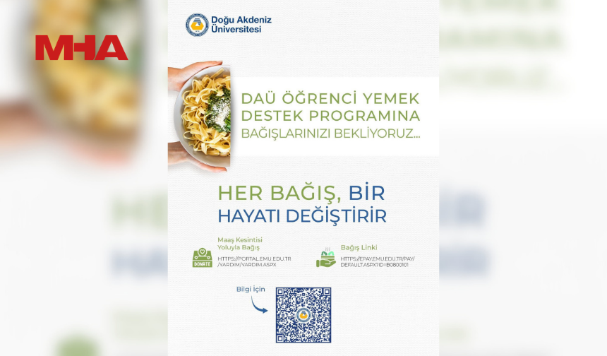 DAÜ ÜCRETSİZ YEMEK PROGRAMI DEVAM EDİYOR