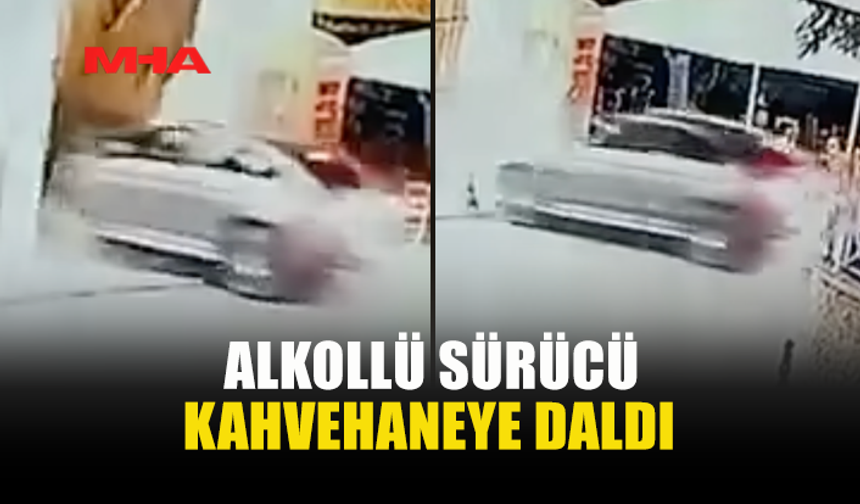 145 PROMİLLE DİREKSİYON BAŞINA GEÇTİ‚ KAHVEHANEYİ KIRDI GEÇİRDİ!