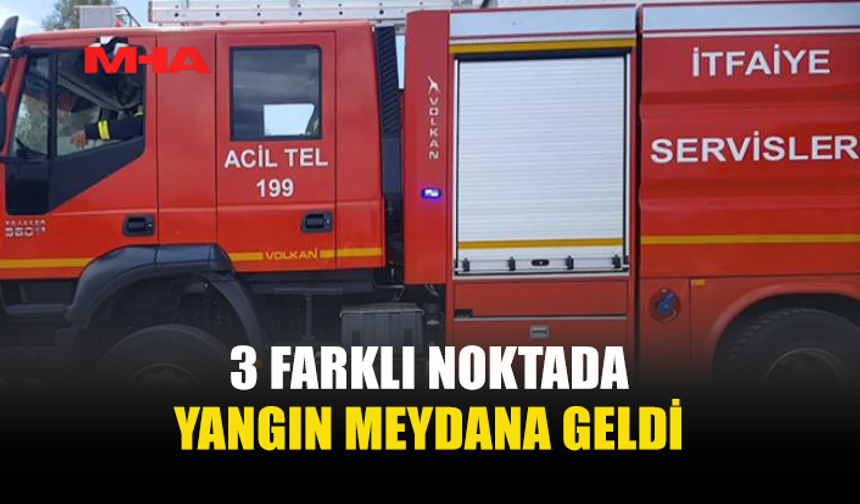 BALIKESİR, MUTLUYAKA VE İSKELE’DE YANGINLAR MEYDANA GELDİ