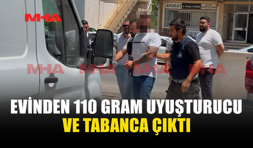 110 GRAM UY*ŞTURUCU VE SİLAH İLE YAKALANDI