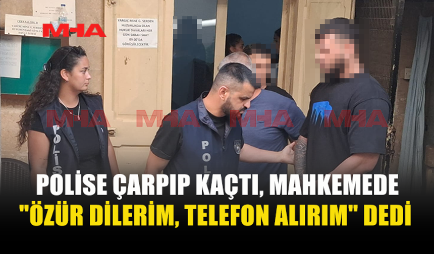 POLİSE ÇARPAN ZANLIDAN DİKKAT ÇEKEN SAVUNMA