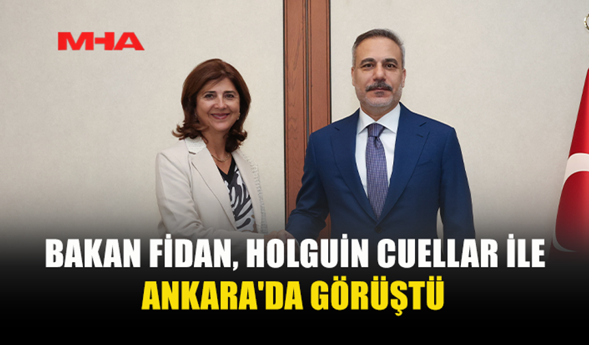 FİDAN, HOLGUIN İLE KIBRIS’I KONUŞTU