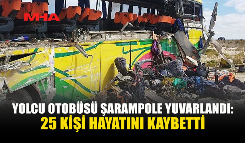 CEZAYİR'DE OTOBÜS DEVRİLDİ, CAN PAZARI YAŞANDI