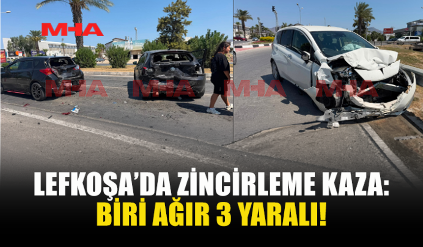 LEFKOŞA KAPALI SPOR SALONU ÇEMBERİ’NDE KAZA