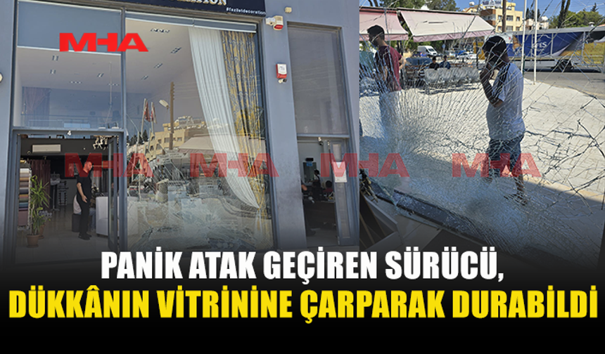 GAZİMAĞUSA’DA PANİK ATAK KAZAYA NEDEN OLDU