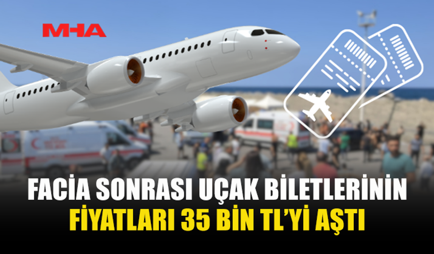 MERSİN-ERCAN UÇUŞLARINDA BİLET FİYATLARI 35 BİN TL’Yİ GÖRDÜ