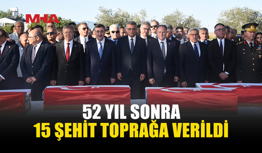 15 KIBRISLI TÜRK ŞEHİT DEVLET TÖRENİYLE DEFNEDİLDİ