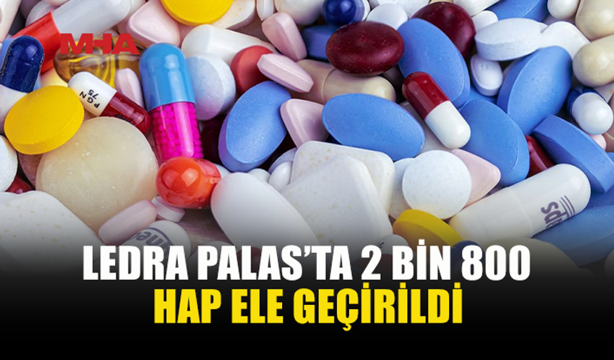 SINIR KAPISINDA 2 BİN 800 HAP ELE GEÇİRİLDİ