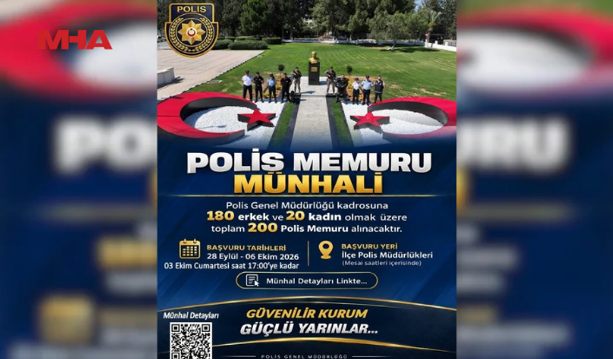 POLİS MEMURU MÜNHALİ İÇİN YARIN DA BAŞVURU KABUL EDİLECEK