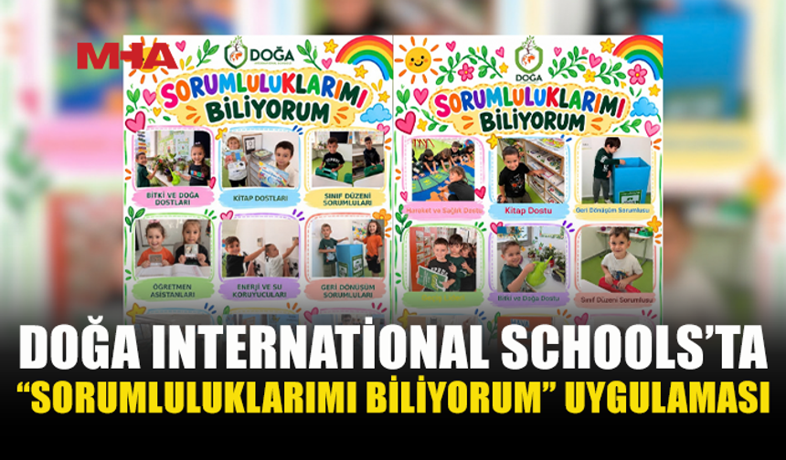 DOĞA INTERNATİONAL SCHOOLS’TA SORUMLULUK EĞİTİMİ