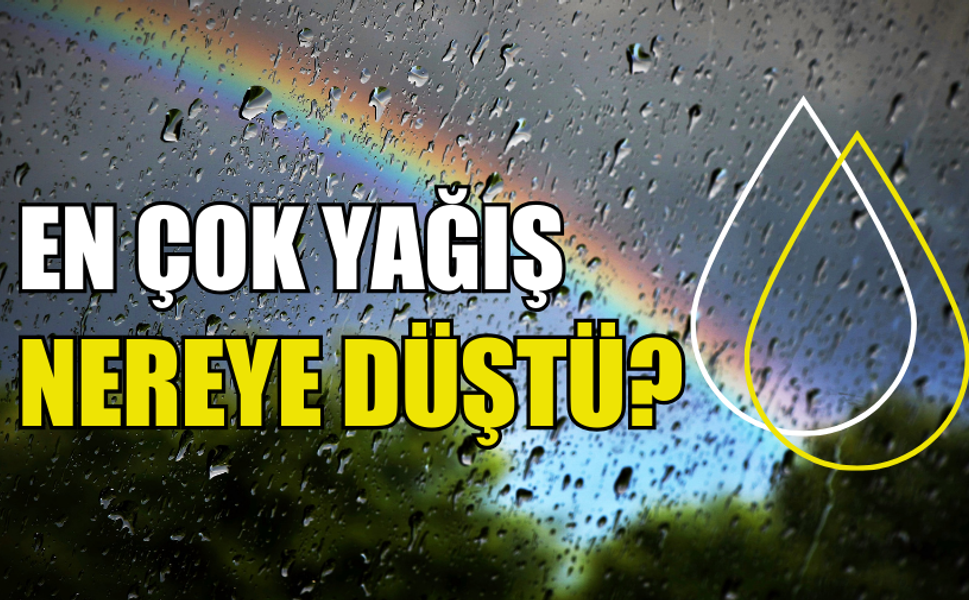 TATLISU 26 KİLOGRAM YAĞIŞ ALDI...