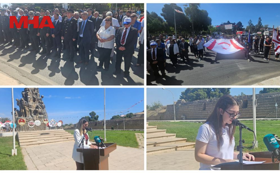 19 MAYIS GAZİMAĞUSA’DA DA TÖRENLE KUTLANDI