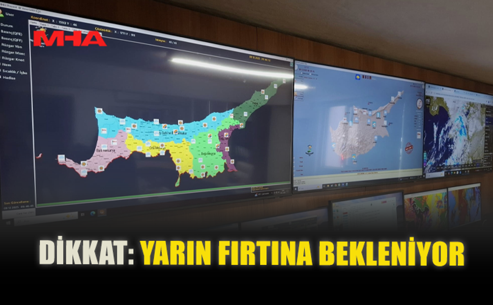 DİKKAT: YARIN FIRTINA BEKLENİYOR