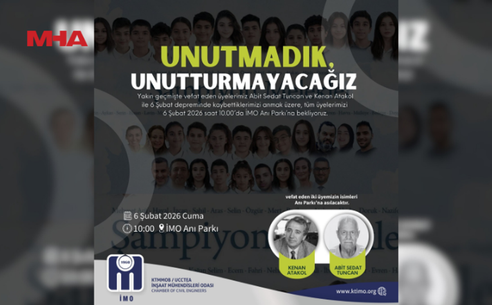 İMO, ANMA ETKİNLİĞİ DÜZENLİYOR