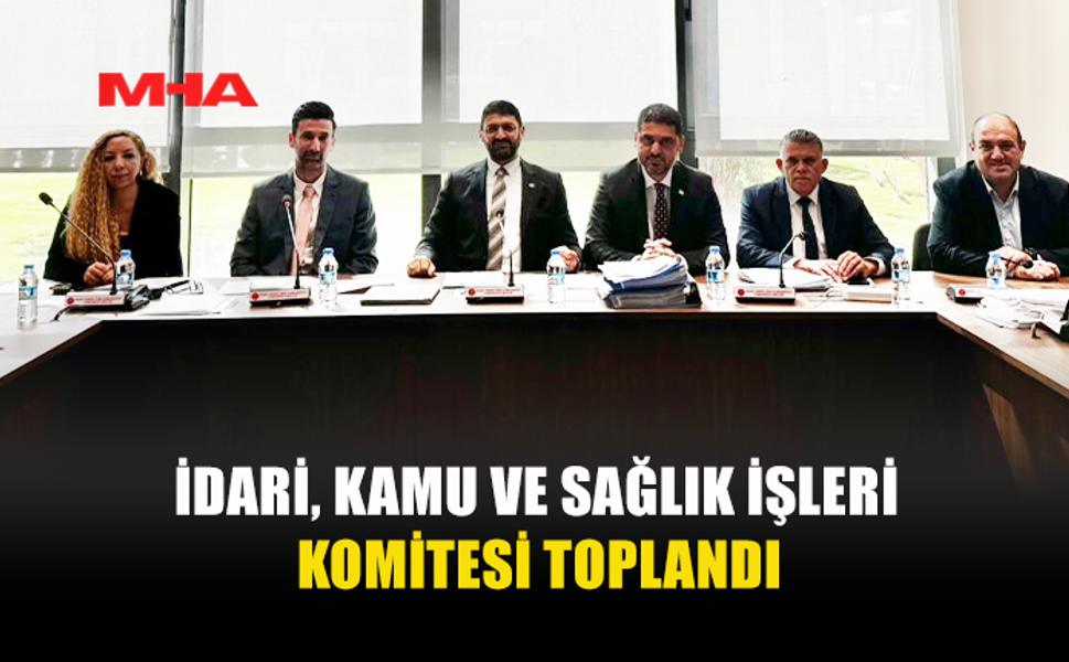 İDARİ, KAMU VE SAĞLIK İŞLERİ KOMİTESİ TOPLANDI