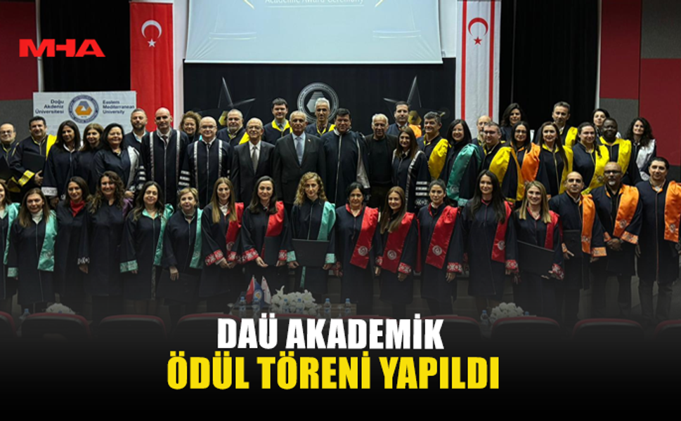 DAÜ AKADEMİK ÖDÜL TÖRENİ YAPILDI
