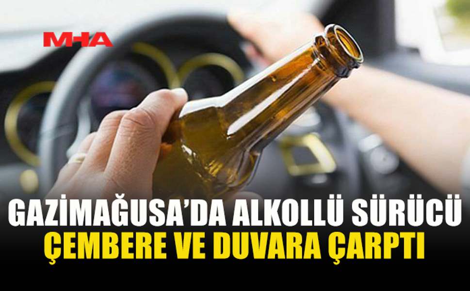 206 MİLİGRAM ALKOLLÜ ARAÇ SÜRÜCÜSÜ KAZA YAPTI