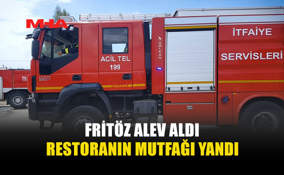 LEFKOŞA’DA RESTORAN MUTFAĞINDA YANGIN