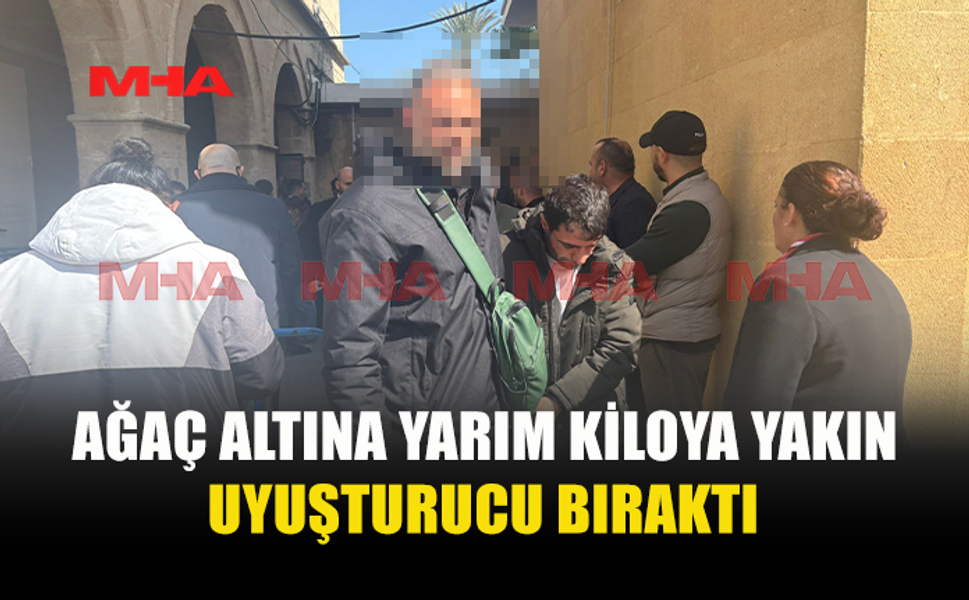 420 GRAM HİNTKENEVİRİNİ AĞACIN ALTINA ATTI!