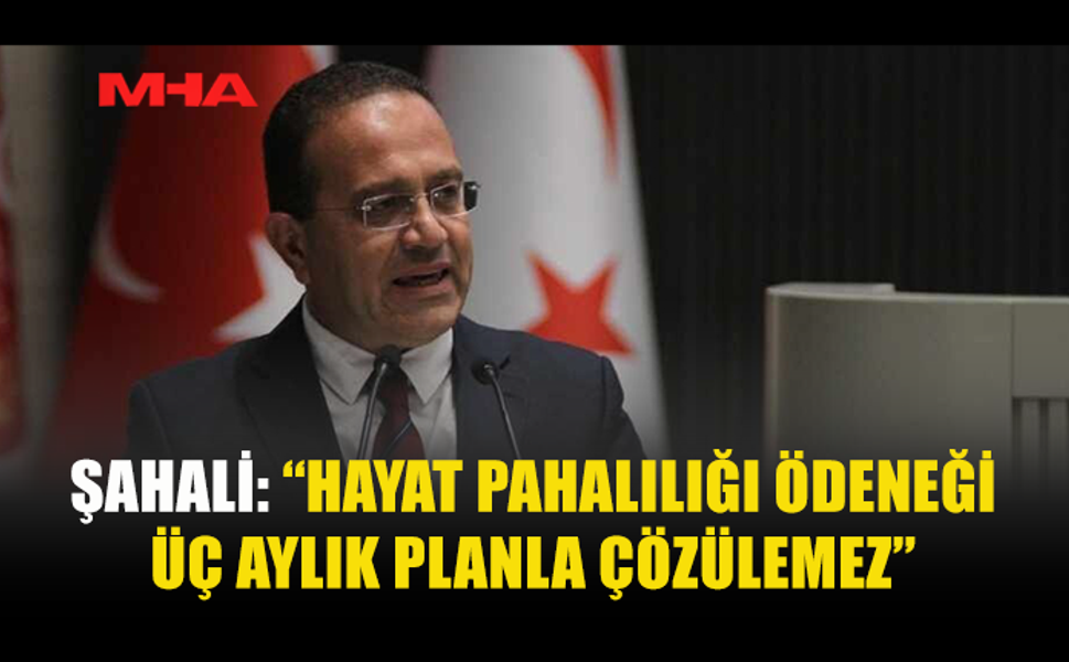 ŞAHALİ: “TOPLUM ÜZERİNDEKİ YÜK GÖZ ARDI EDİLİYOR”