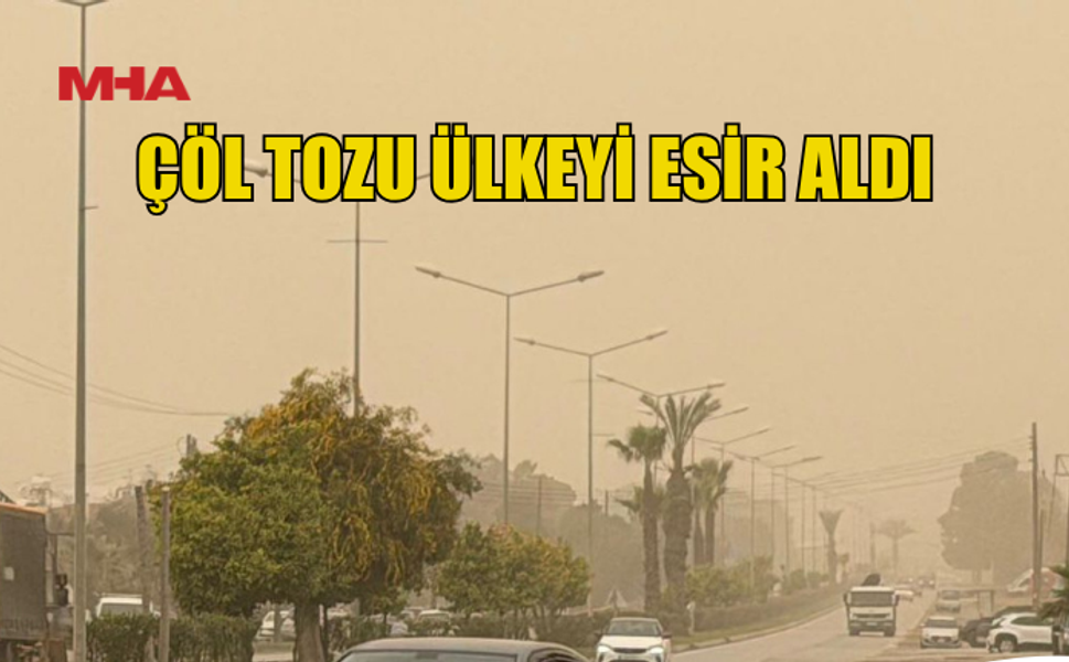 KKTC'DE GÖKYÜZÜ SARIYA BÜRÜNDÜ