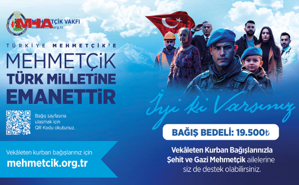 TSK MEHMETÇİK VAKFI, VEKÂLETEN KURBAN BAĞIŞ KABULÜNE BAŞLADI