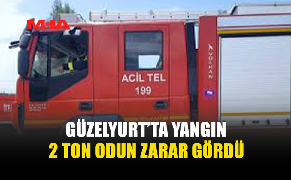 GÜZELYURT’TA ARAZİ YANGINI: TONLARCA ODUN KÜLE DÖNDÜ