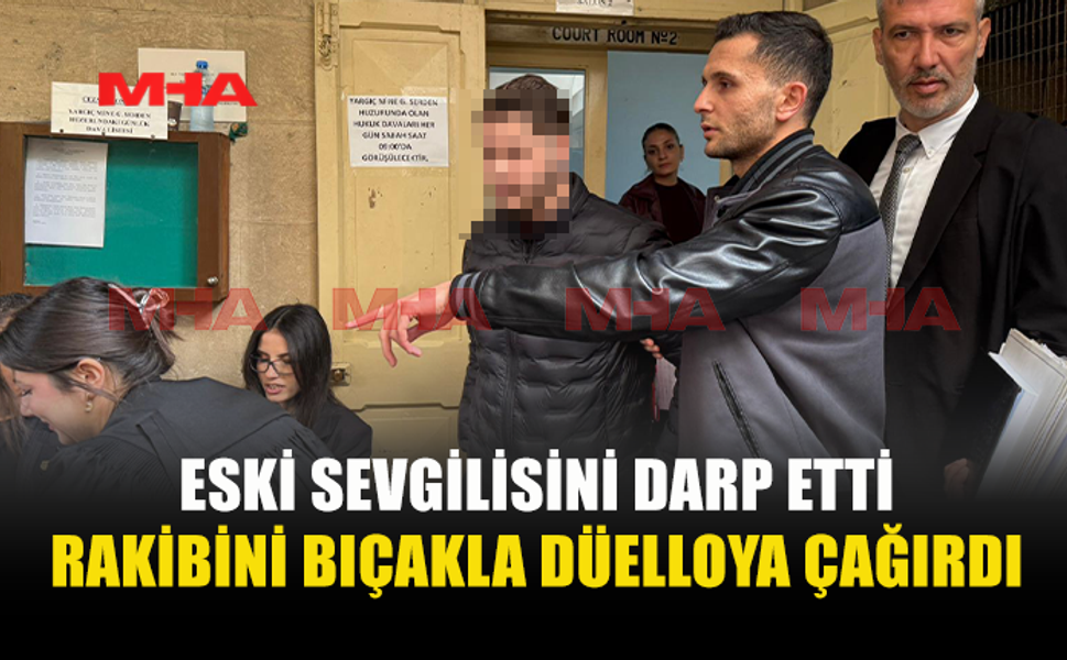 ESKİ SEVGİLİSİNİ DÖVDÜ, YANINDAKİ ERKEĞE BIÇAK ÇEKTİ