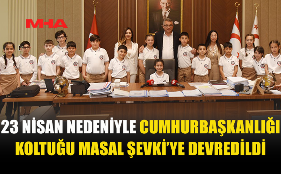 CUMHURBAŞKANI ERHÜRMAN, ŞEHİT YALÇIN İLKOKULU ÖĞRENCİLERİNİ KABUL ETTİ