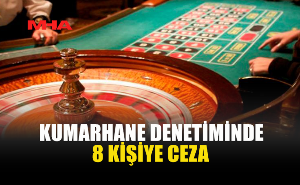 GİRNE’DE KUMARHANE DENETİMİNDE 8 KİŞİ YAKALANDI