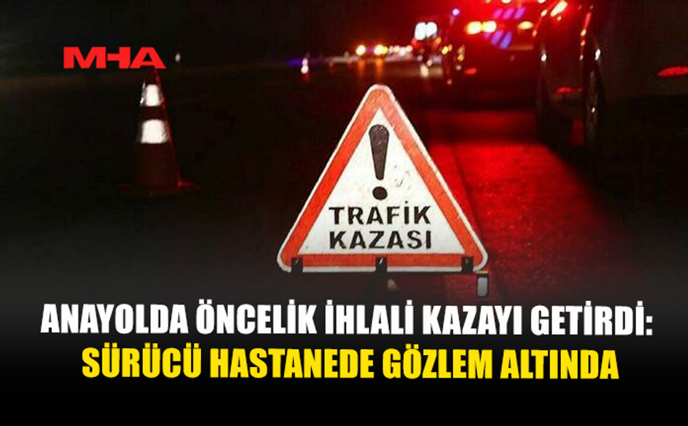 LEFKOŞA’DA KAVŞAKTA DİKKATSİZLİK KAZAYA YOL AÇTI