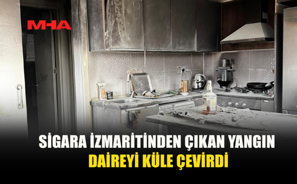 LEFKOŞA’DA DAİRE YANGINI