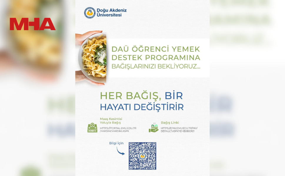 DAÜ ÜCRETSİZ YEMEK PROGRAMI DEVAM EDİYOR