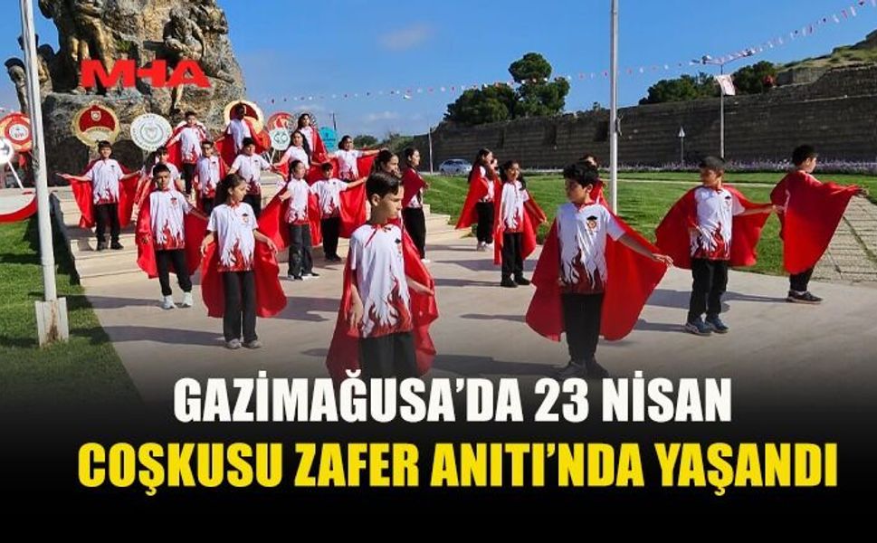 GAZİMAĞUSA’DA 23 NİSAN TÖRENLE KUTLANDI