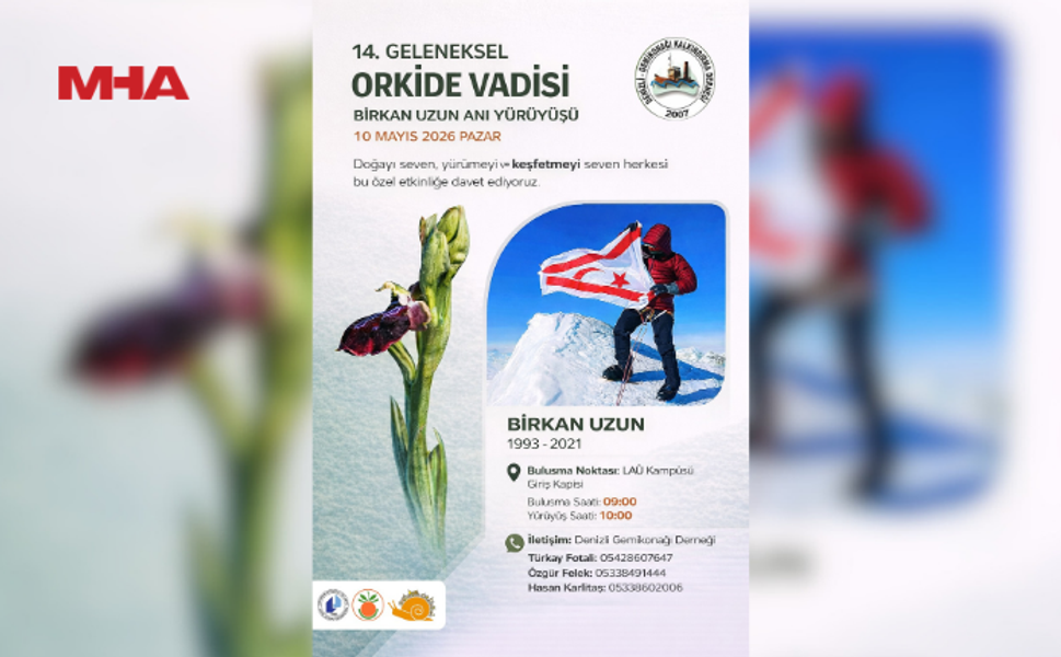 ORKİDE VADİSİ GÖZLEM YÜRÜYÜŞÜ PAZAR GÜNÜ BİRKAN UZUN ANISINA YAPILACAK