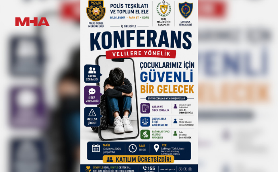 POLİS, “GÜVENLİ OKUL PROJESİ” KAPSAMINDA VELİLERE YÖNELİK KONFERANS DÜZENLİYOR
