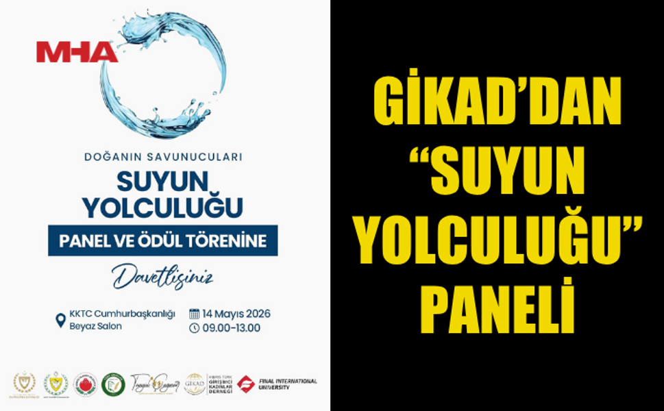 GİKAD “SUYUN YOLCULUĞU” PANELİ YAPILIYOR