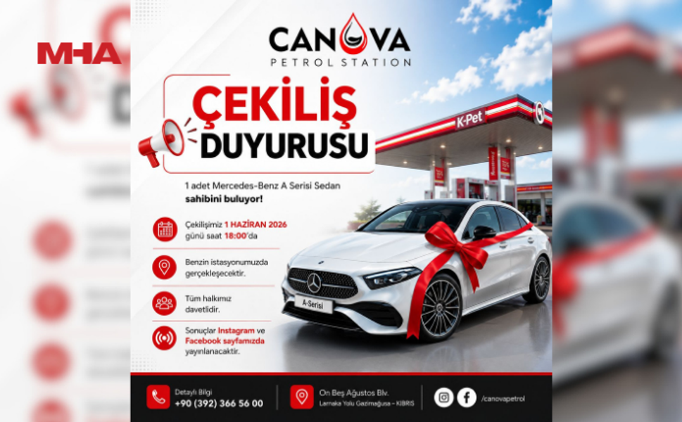 CANOVA PETROL’DE MERCEDES ÇEKİLİŞİ 1 HAZİRAN’DA