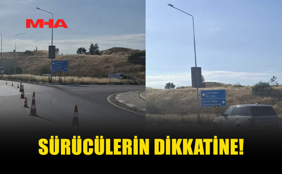 SÜRÜCÜLERİN DİKKATİNE: LEFKOŞA ÇEVRE YOLU’NDA YAĞ DÖKÜLDÜ