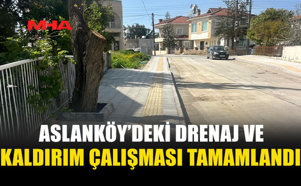 ASLANKÖY’DE 140 METRELİK DRENAJ HATTI TAMAMLANDI