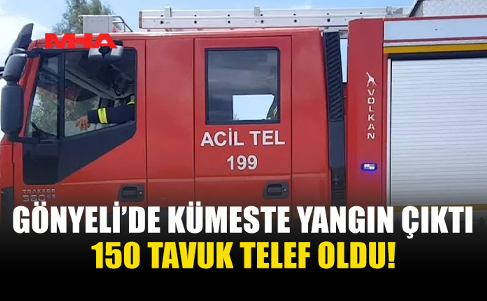 GÖNYELİ'DE KÜMES YANDI: TAVUKLAR TELEF OLDU...