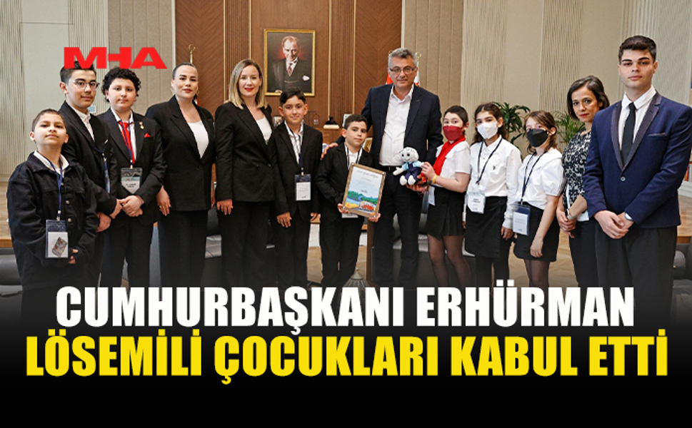 LÖSEV’İN 8 KAHRAMANI CUMHURBAŞKANLIĞI’NDA AĞIRLANDI
