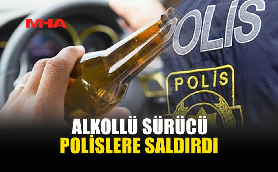 KAZA YAPAN SÜRÜCÜ GÖREVLİ POLİSLERİ DARP ETTİ