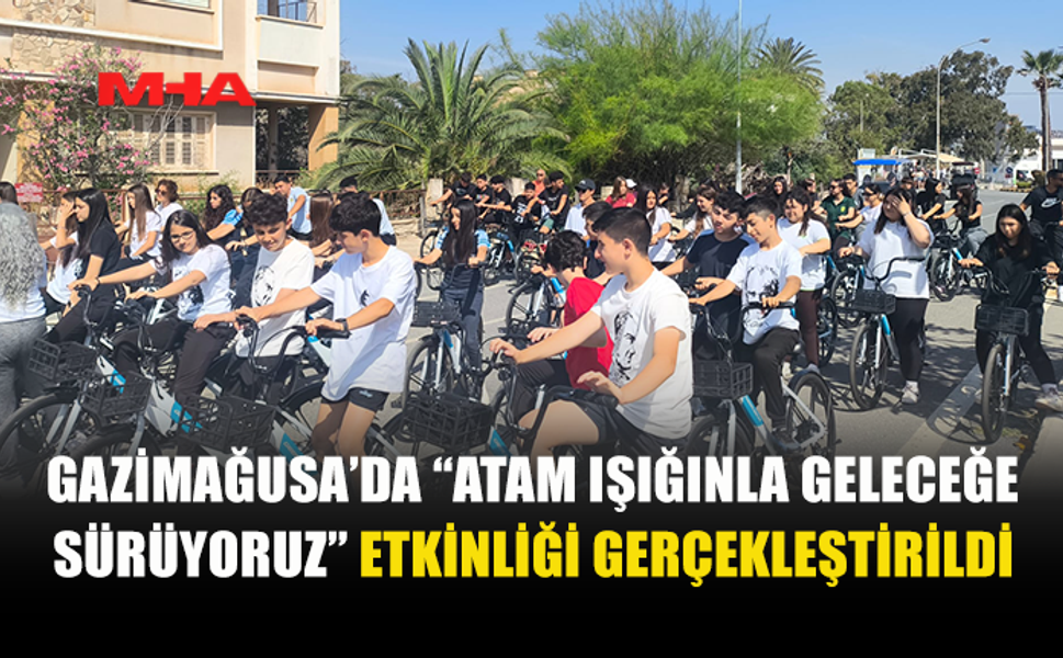 GAZİMAĞUSA’DA 19 MAYIS BİSİKLET TURU GERÇEKLEŞTİRİLDİ