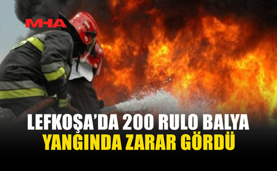 LEFKOŞA’DA BİÇER DÖVER YANGINI BÜYÜK ZARARA YOL AÇTI