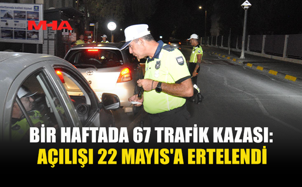 KKTC’DE BİR HAFTADA 67 TRAFİK KAZASI MEYDANA GELDİ